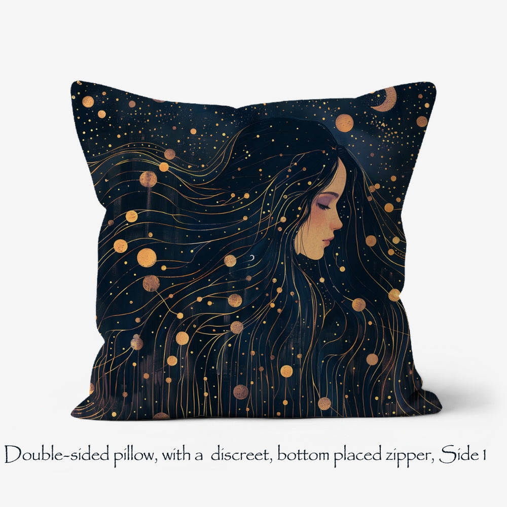 "Blue Moon" handmade cushion or pillow case