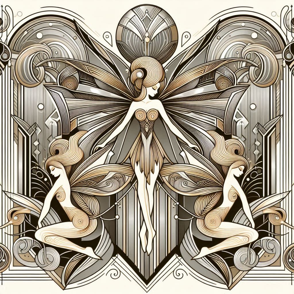 Art Deco and Art Nouveau, my two big inspiration sources.