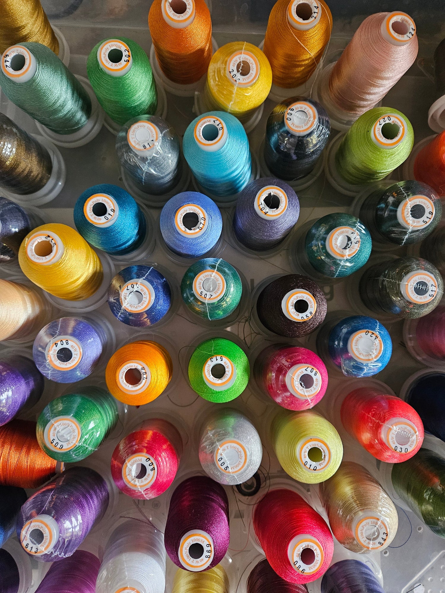 thread spools colorfull